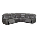  Amax Leather Sydney 6565 Reclining Sectional - Chatham Grey IMAGE 1