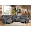  Amax Leather Sydney 6565 Reclining Sectional - Chatham Grey IMAGE 2
