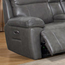  Amax Leather Sydney 6565 Reclining Sectional - Chatham Grey IMAGE 4