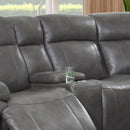  Amax Leather Sydney 6565 Reclining Sectional - Chatham Grey IMAGE 7