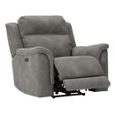  Manufacturer Color_Slate -- Signature Design by Ashley Next Gen DuraPella Power Leather Look Recliner IMAGE 2