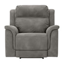  Manufacturer Color_Slate -- Signature Design by Ashley Next Gen DuraPella Power Leather Look Recliner IMAGE 3