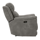  Manufacturer Color_Slate -- Signature Design by Ashley Next Gen DuraPella Power Leather Look Recliner IMAGE 4