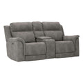  Manufacturer Color_Slate -- Signature Design by Ashley Next Gen DuraPella Power Reclining Leather Look Loveseat with Console IMAGE 1