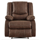  Manufacturer Color_Coffee  -- Signature Design by Ashley Bladewood Leather Look Recliner with Wall Recline IMAGE 1