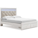 Size_Queen  -- Signature Design by Ashley Altyra Upholstered Panel Bed with Storage IMAGE 1