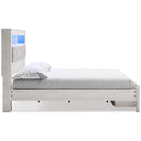  Size_King  -- Altyra B2640B30 King Upholstered Bookcase Bed with Storage IMAGE 3