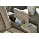  Manufacturer Color_Sand -- Signature Design by Ashley Next Gen DuraPella Power Reclining Leather Look Loveseat with Console IMAGE 11
