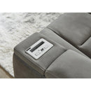  Manufacturer Color_Slate -- Next-Gen DuraPella 2200418 Power Reclining Loveseat with Console and Adjustable Headrest IMAGE 9