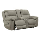  Motion Type_Reclining -- Signature Design by Ashley Next Gen Gaucho Reclining Leather Look Loveseat with Console IMAGE 2