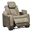  Manufacturer Color_Sand -- Signature Design by Ashley Next Gen DuraPella Power Leather Look Recliner IMAGE 2