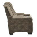  Manufacturer Color_Sand -- Signature Design by Ashley Next Gen DuraPella Power Leather Look Recliner IMAGE 3