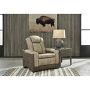  Manufacturer Color_Sand -- Signature Design by Ashley Next Gen DuraPella Power Leather Look Recliner IMAGE 5