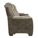  Manufacturer Color_Sand -- Signature Design by Ashley Next Gen DuraPella Power Reclining Leather Look Sofa IMAGE 3