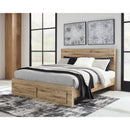  Size_King  -- Signature Design by Ashley Hyanna Panel Bed with Storage IMAGE 5