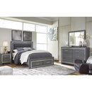  Size_Queen  -- Signature Design by Ashley Lodanna Upholstered Panel Bed with Storage IMAGE 4