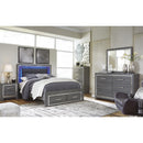  Size_Queen  -- Signature Design by Ashley Lodanna Upholstered Panel Bed with Storage IMAGE 7