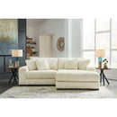  Manufacturer Color_Ivory  -- Signature Design by Ashley Lindyn Fabric 2 pc Sectional IMAGE 2