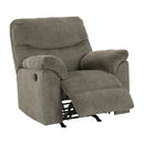 Manufacturer Color_Putty -- Signature Design by Ashley Alphons Rocker Fabric Recliner IMAGE 2