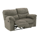  Manufacturer Color_Putty -- Signature Design by Ashley Alphons Reclining Fabric Loveseat IMAGE 2