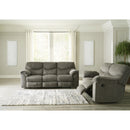  Manufacturer Color_Putty -- Signature Design by Ashley Alphons Reclining Fabric Loveseat IMAGE 7