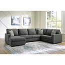 Manufacturer Color_Charcoal  -- Signature Design by Ashley Edenfield Fabric 3 pc Sectional IMAGE 3