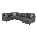  Manufacturer Color_Charcoal -- Signature Design by Ashley Edenfield Fabric 3 pc Sectional IMAGE 1