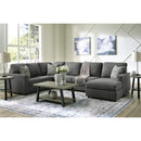  Manufacturer Color_Charcoal  -- Signature Design by Ashley Edenfield Fabric 3 pc Sectional IMAGE 4