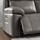  Amax Leather Sydney 6565 Power Reclining Zero Gravity Sofa - Chatham Grey IMAGE 10