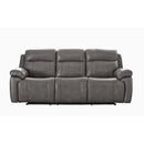  Amax Leather Sydney 6565 Power Reclining Zero Gravity Sofa - Chatham Grey IMAGE 1