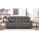  Amax Leather Sydney 6565 Power Reclining Zero Gravity Sofa - Chatham Grey IMAGE 2