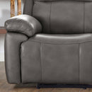  Amax Leather Sydney 6565 Power Reclining Zero Gravity Sofa - Chatham Grey IMAGE 6