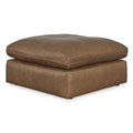  Manufacturer Color_Caramel -- Signature Design by Ashley Emilia Leather Match Ottoman IMAGE 1