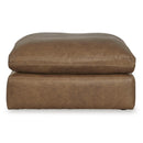  Manufacturer Color_Caramel -- Signature Design by Ashley Emilia Leather Match Ottoman IMAGE 2