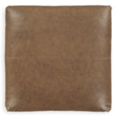  Manufacturer Color_Caramel -- Signature Design by Ashley Emilia Leather Match Ottoman IMAGE 3