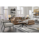  Manufacturer Color_Caramel -- Signature Design by Ashley Emilia Leather Match Ottoman IMAGE 7