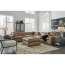  Manufacturer Color_Caramel -- Signature Design by Ashley Emilia Leather Match Ottoman IMAGE 8