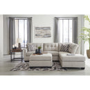  Manufacturer Color_Pebble  -- Signature Design by Ashley Mahoney Fabric Ottoman IMAGE 6