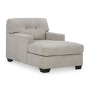  Manufacturer Color_Pebble  -- Signature Design by Ashley Mahoney Fabric Chaise IMAGE 1