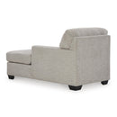  Manufacturer Color_Pebble  -- Signature Design by Ashley Mahoney Fabric Chaise IMAGE 4