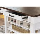  Signature Design by Ashley Valebeck D546-32 Rectangular Dining Room Counter Table IMAGE 7