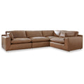  Manufacturer Color_Caramel -- Signature Design by Ashley Emilia Leather Match 4 pc Sectional IMAGE 1