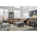  Manufacturer Color_Caramel -- Signature Design by Ashley Emilia Leather Match 5 pc Sectional IMAGE 3