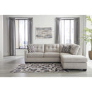  Manufacturer Color_Pebble  -- Signature Design by Ashley Mahoney Fabric 2 pc Sectional IMAGE 2