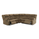  Manufacturer Color_Brindle --  Signature Design by Ashley Partymate Reclining Leather Look 2 pc Sectional IMAGE 2