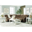  Manufacturer Color_Brindle --  Signature Design by Ashley Partymate Reclining Leather Look 2 pc Sectional IMAGE 4