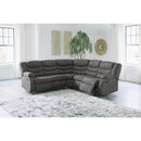  Manufacturer Color_Slate --  Partymate 36903S2 2 pc Reclining Sectional IMAGE 4