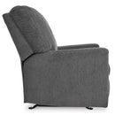  Manufacturer Color_Pewter -- Signature Design by Ashley Rannis Rocker Fabric Recliner IMAGE 4
