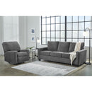  Manufacturer Color_Pewter -- Signature Design by Ashley Rannis Rocker Fabric Recliner IMAGE 8