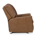  Manufacturer Color_Caramel -- Signature Design by Ashley Bolsena Rocker Leather Match Recliner IMAGE 4